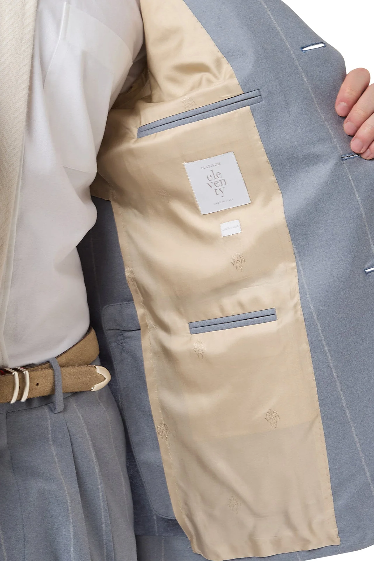 SINGLE-BREASTED SUIT WITH PENCED PANTS - Image 5