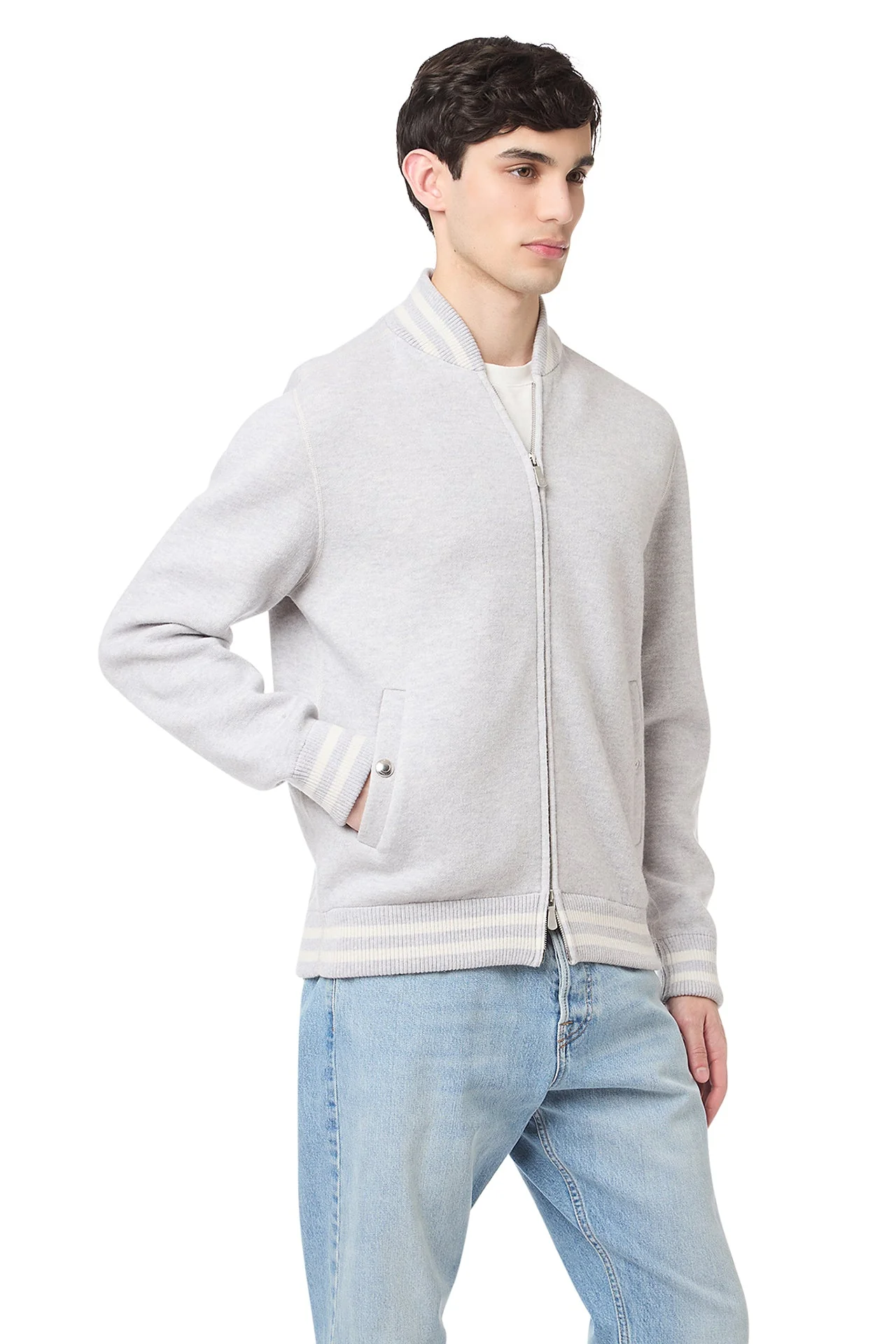 FULL ZIP WOOL BOMBER - Image 3