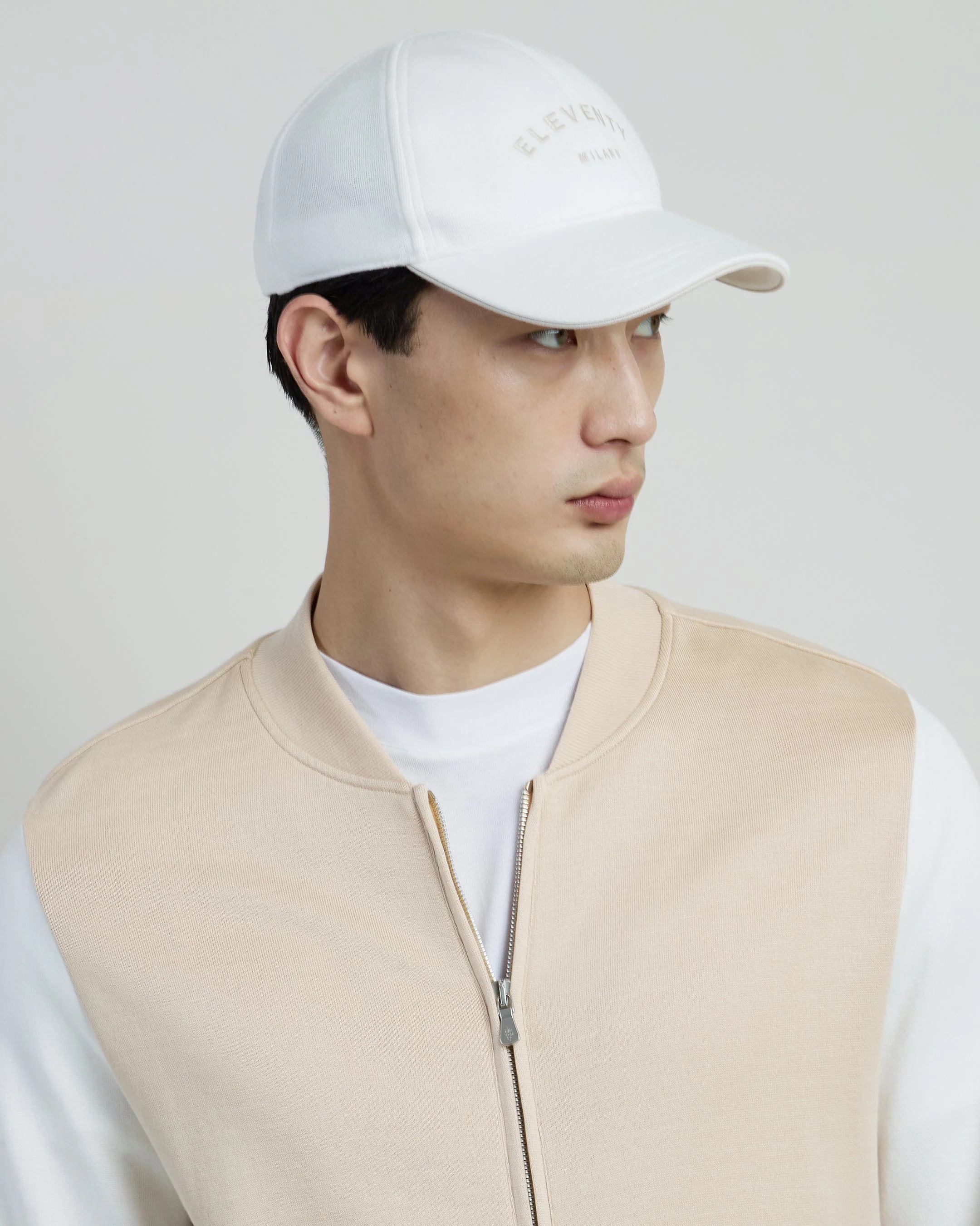 Giza Cotton Full-Zip Bomber Jacket with Ribbed Cuffs | Eleventy - Image 4