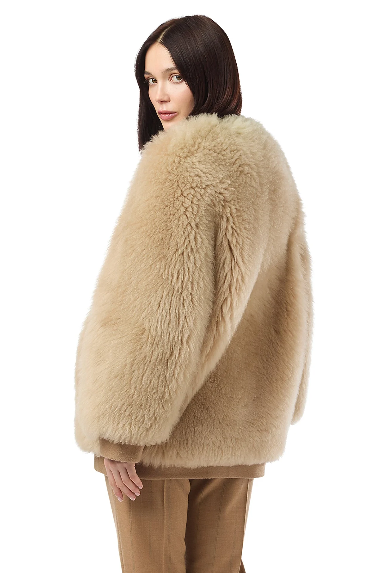 SHEARLING BOMBER JACKET SHEARLING + WOOL - Image 3