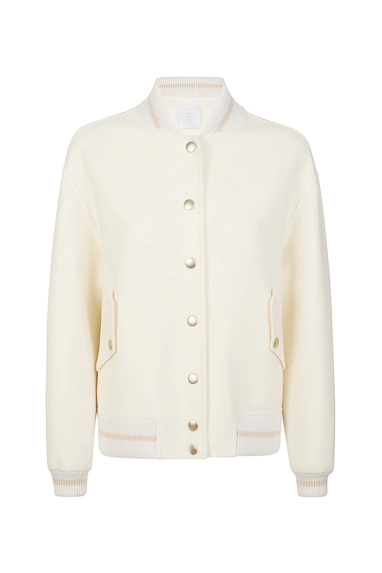 WOOL BOMBER JACKET WITH KNITTED PARTS