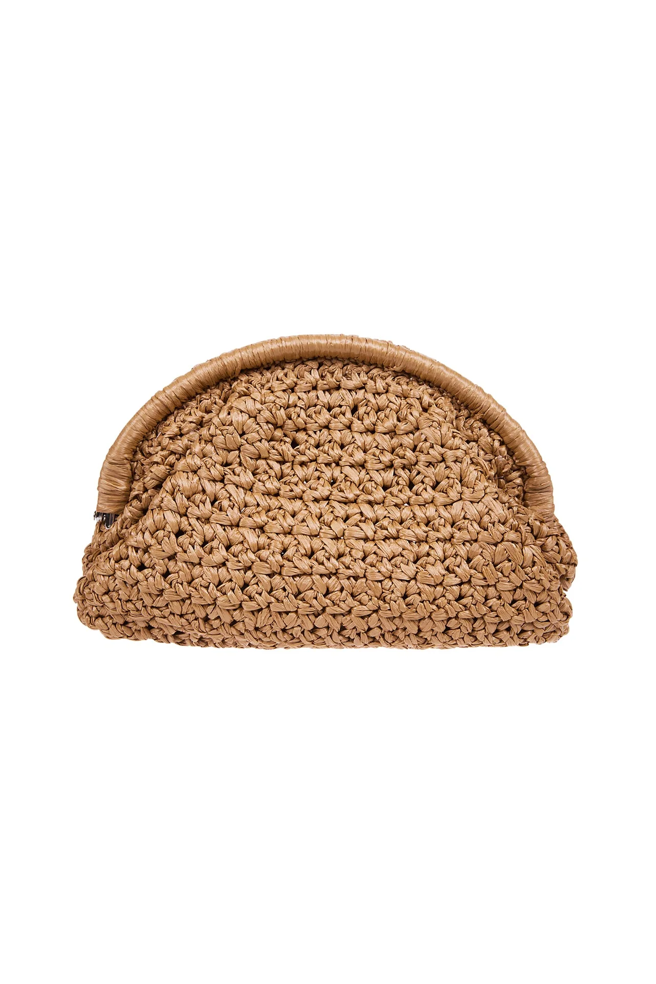 Hand-Woven Natural Raffia Clutch Bag for Women | Eleventy - Image 3