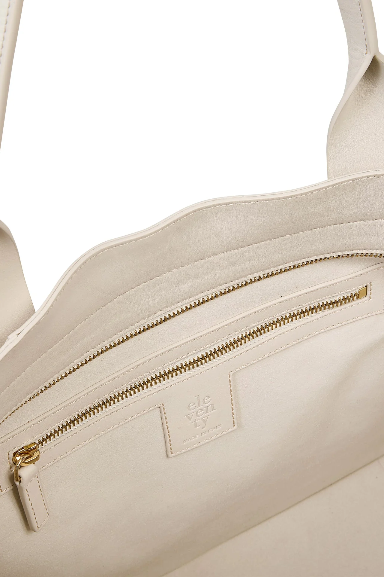 Cotton Canvas and Calfskin Leather Gym Tote Bag | Eleventy - Image 3