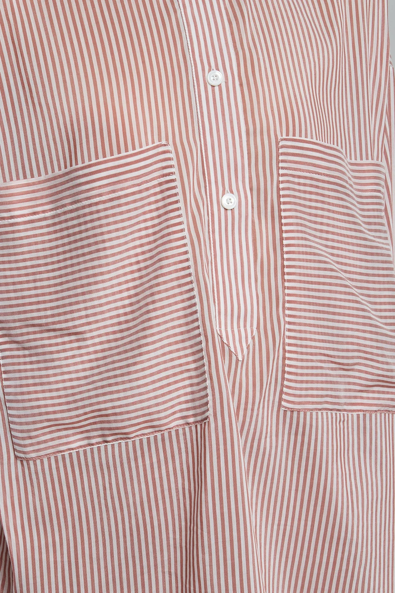 Women's Striped Silk and Cotton Voile Oversized Shirt | Eleventy - Image 4