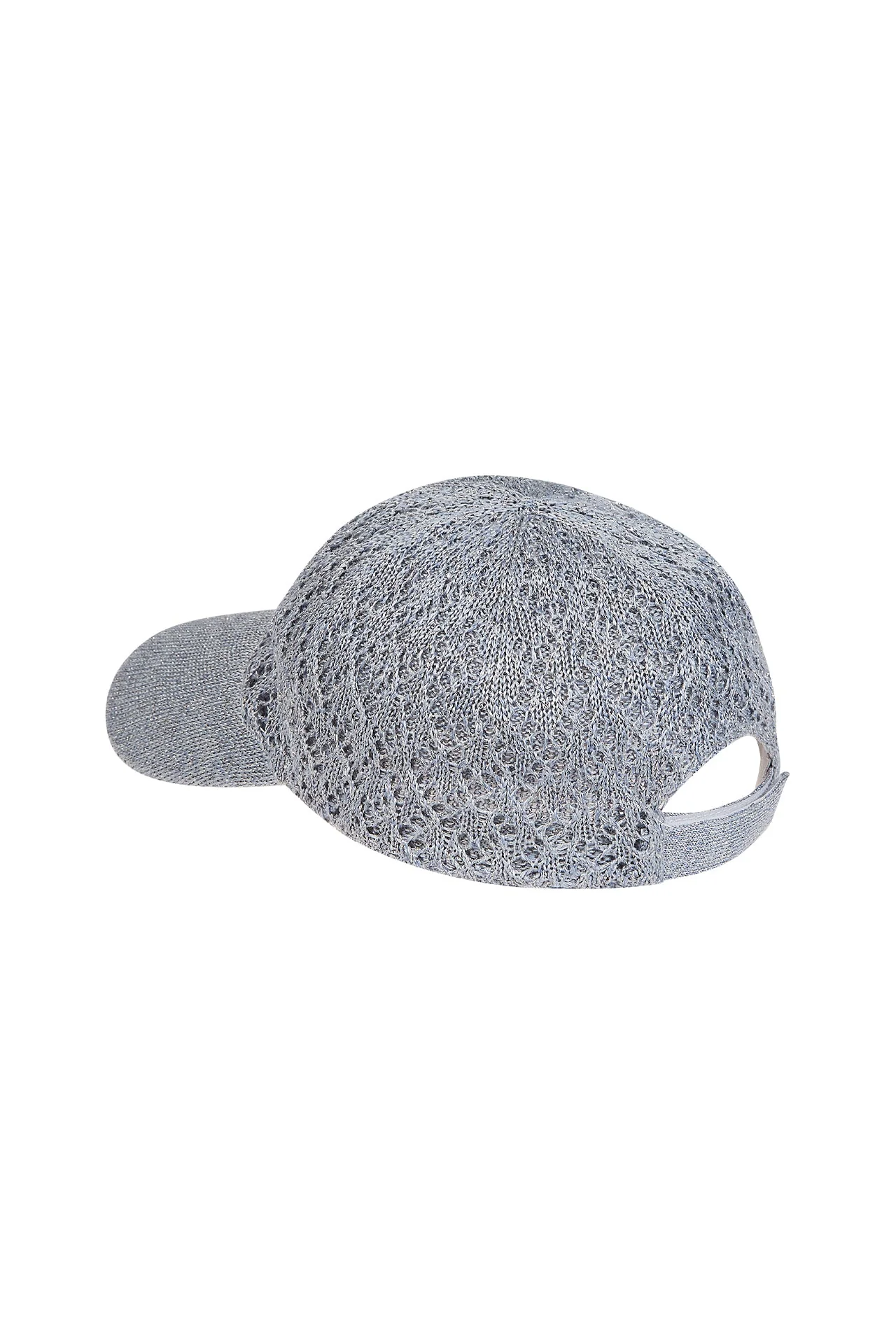 Women's Silk and Linen Knit Baseball Cap | Eleventy - Image 3