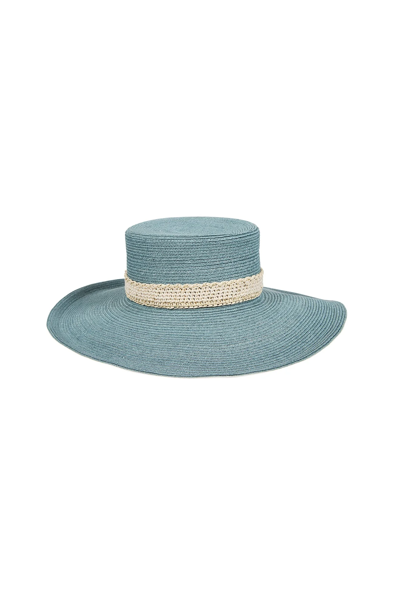Women's Wide-Brim Hemp Hat with Sequin Detail | Eleventy - Image 3
