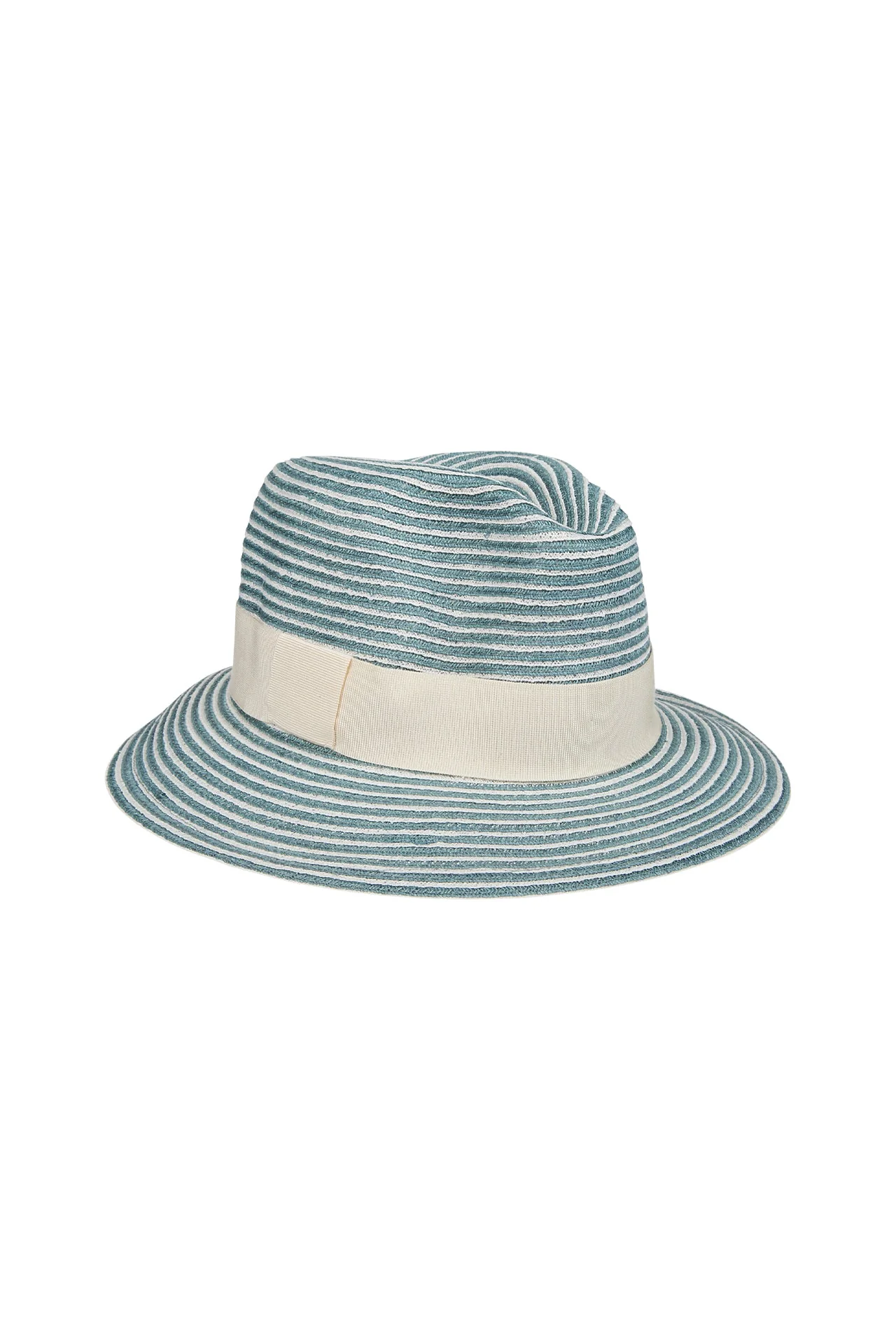 Two-Tone Hemp Hat with Contrasting Grosgrain Band | Eleventy - Image 3