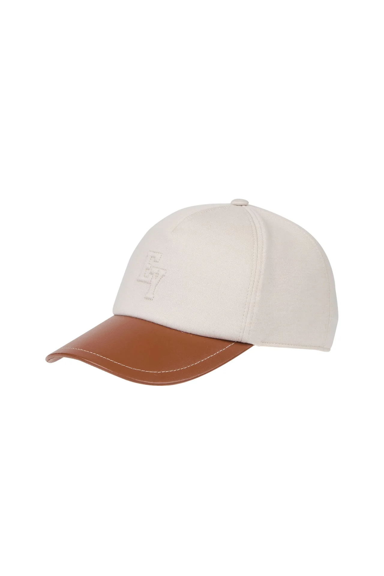 Men's Cotton Jersey Baseball Cap with Leather Visor | Eleventy