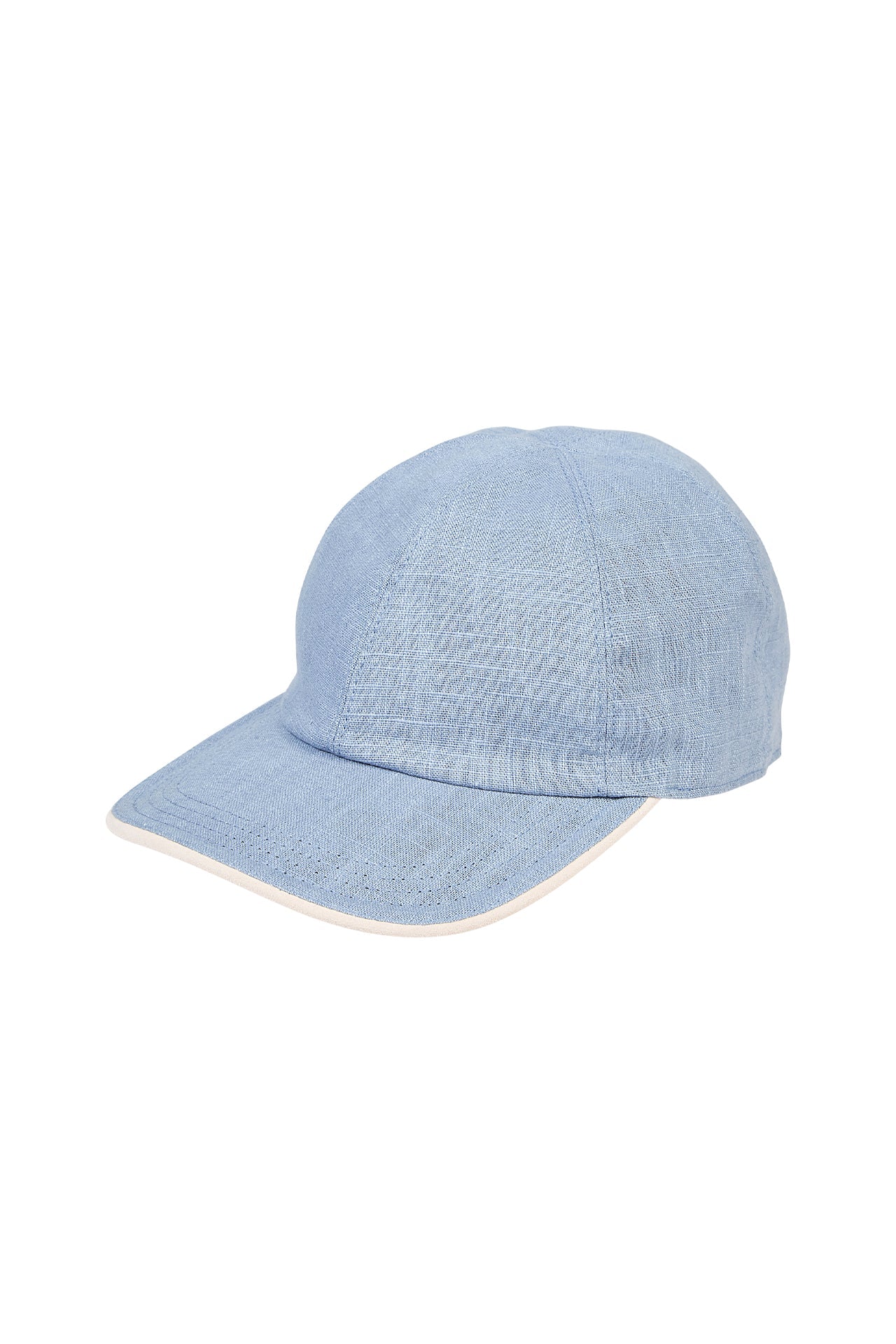 Linen, Cotton and Suede Baseball Cap with Jersey Lining | Eleventy - Image 3