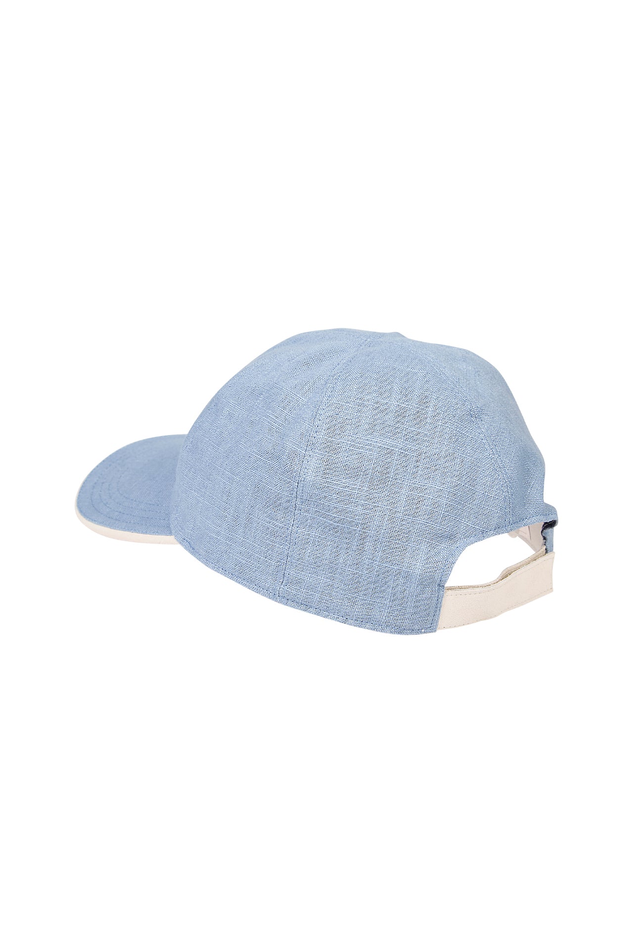 Linen, Cotton and Suede Baseball Cap with Jersey Lining | Eleventy - Image 4