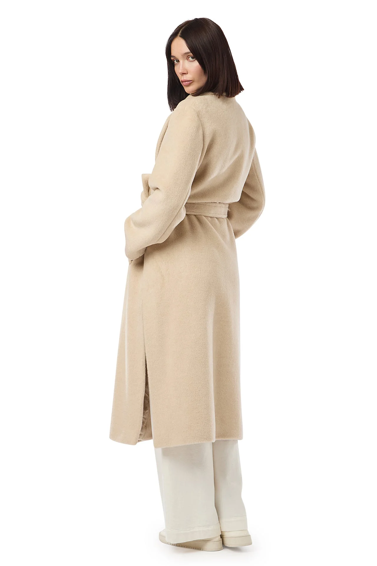 LONG COAT WITH BELT - Image 4