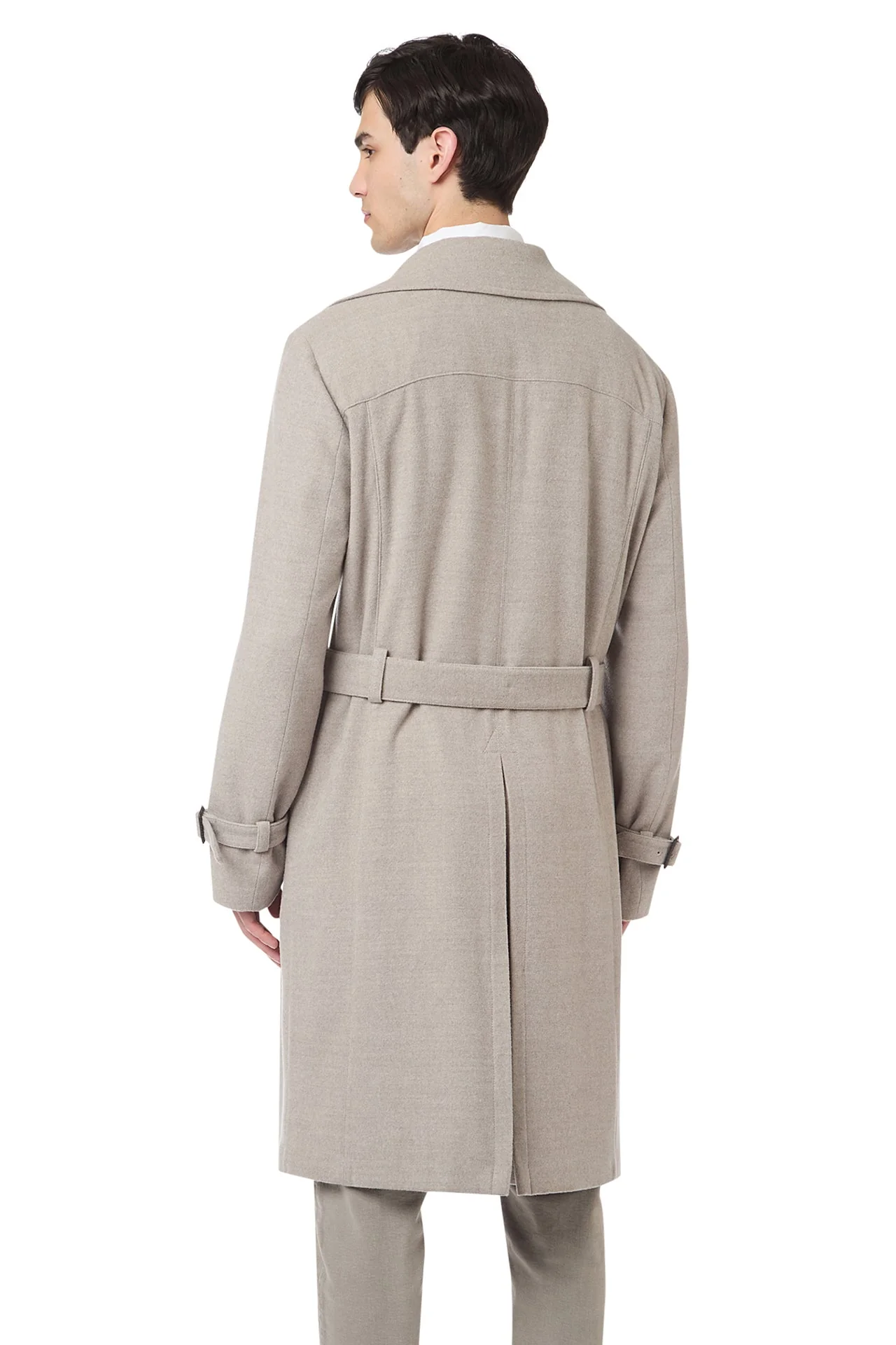 DOUBLE-BREASTED COAT WITH BELT - Image 4
