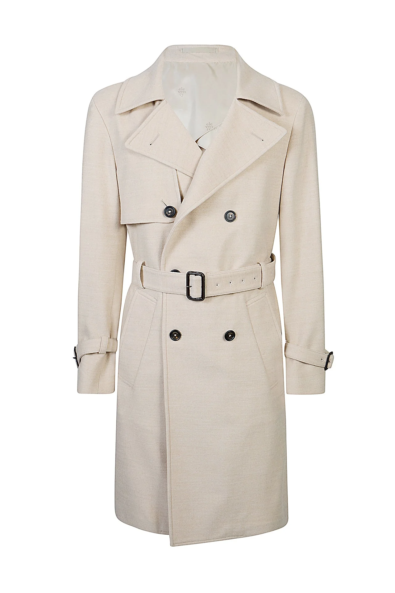 DOUBLE-BREASTED COAT WITH BELT - Image 6