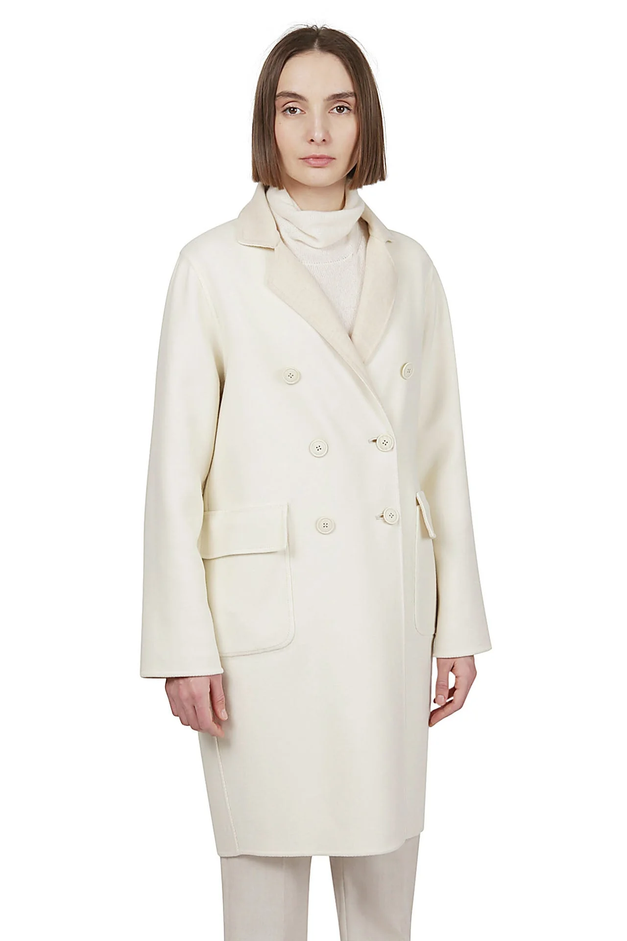 DOUBLE BREASTED WOOL COAT - Image 5