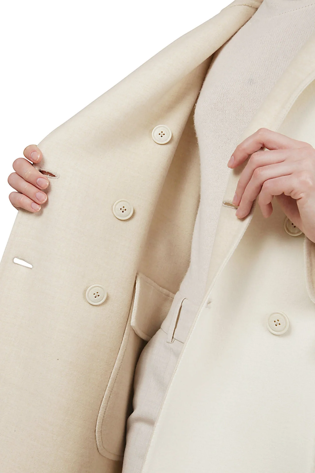 DOUBLE BREASTED WOOL COAT - Image 6