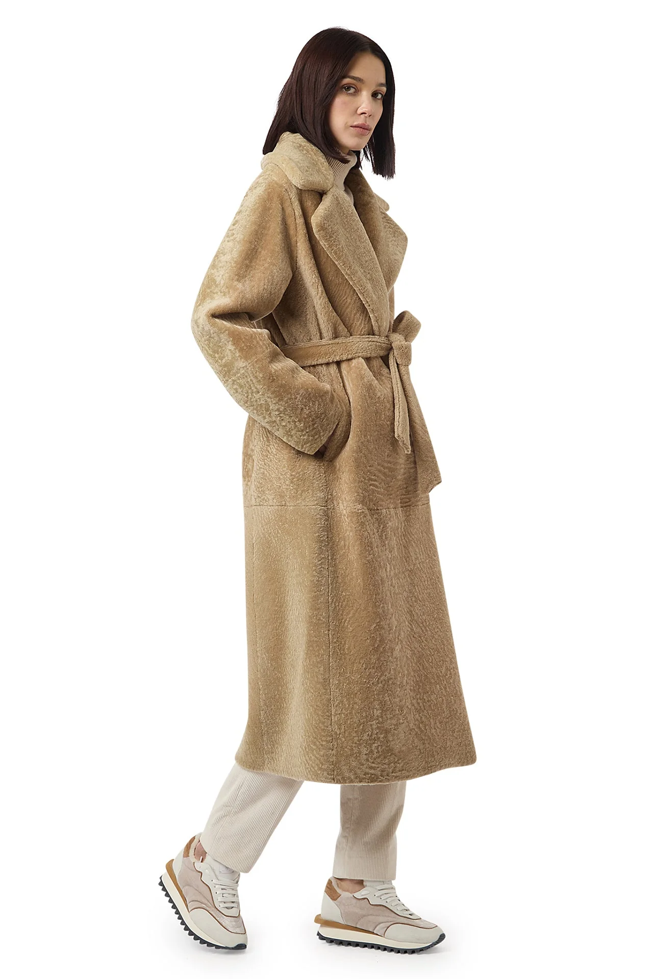 LONG SHEARLING COAT - Image 3