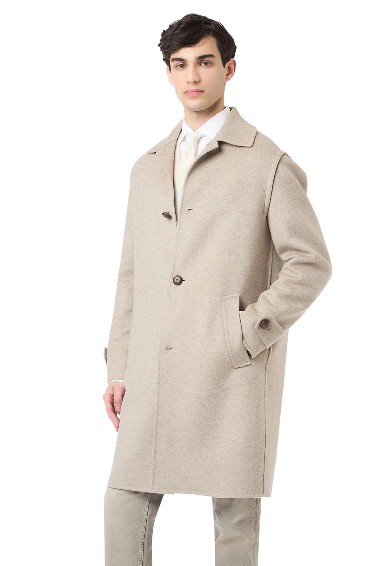 4BT COAT WITH SHIRT COLLAR - Image 3