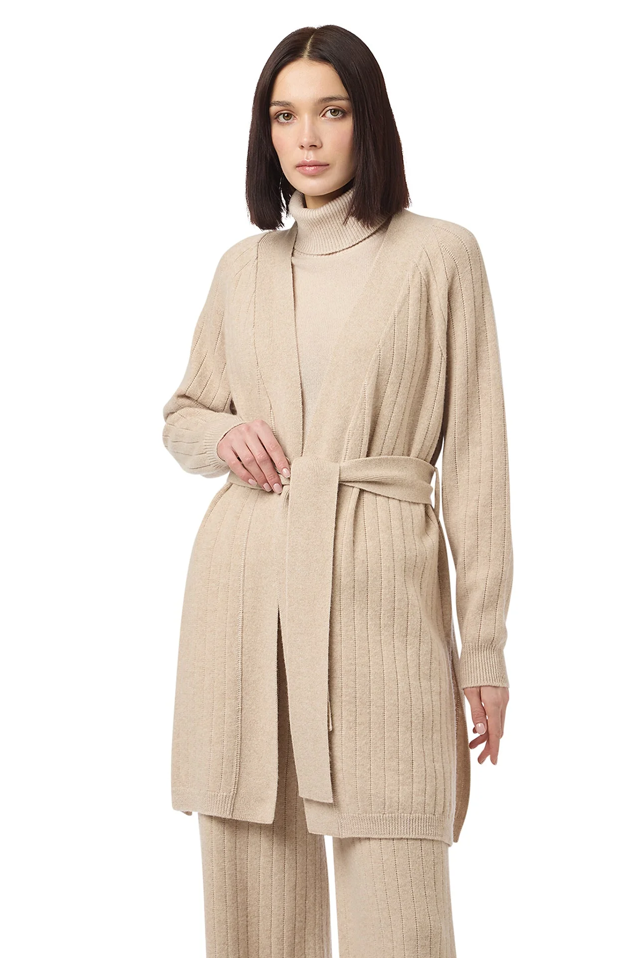RIBBED KNIT CARDIGAN - Image 2