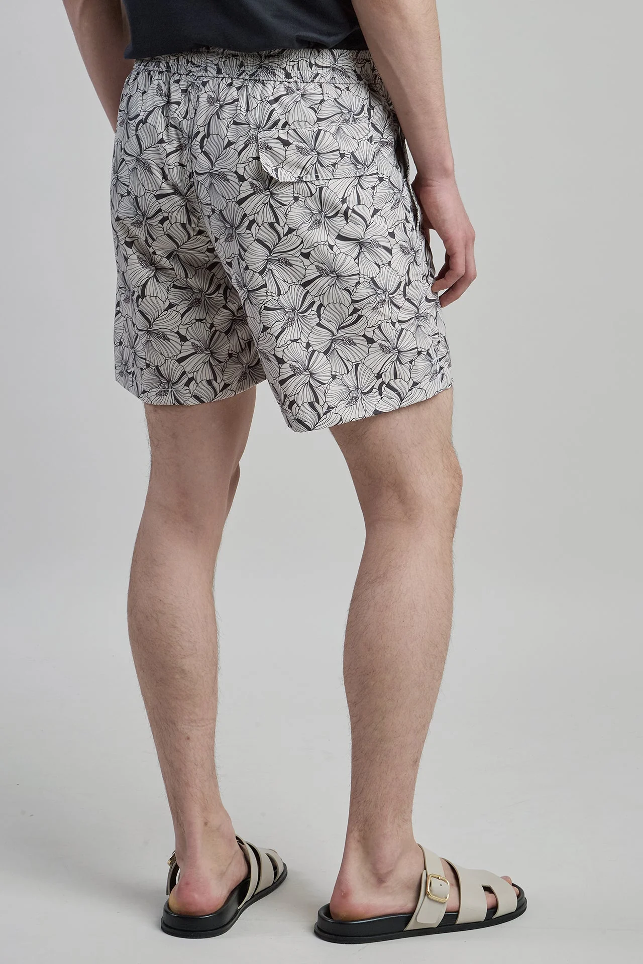 Men's Floral Print Technical Fabric Swim Shorts | Eleventy - Image 3