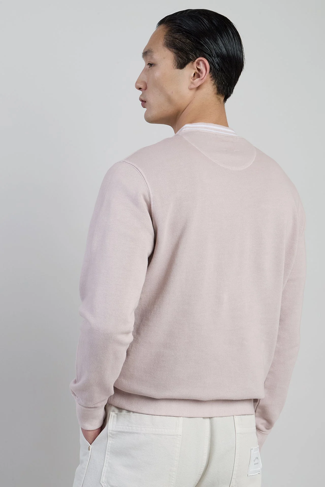 Men's Crew Neck Cotton Sweatshirt with Graphic Print | Eleventy - Image 3