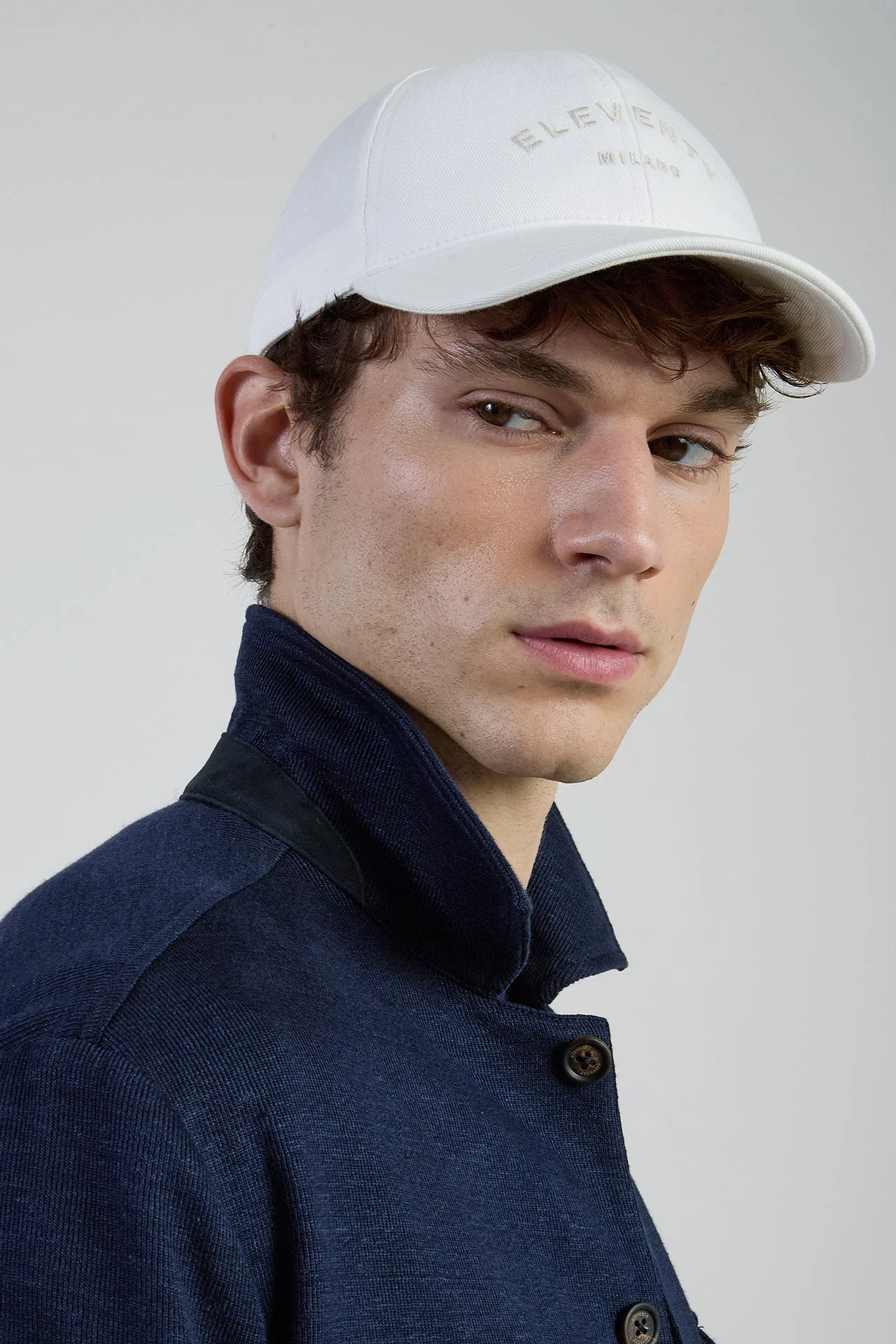 Men's Linen Cotton and Tencel Shirt Jacket | Eleventy - Image 5