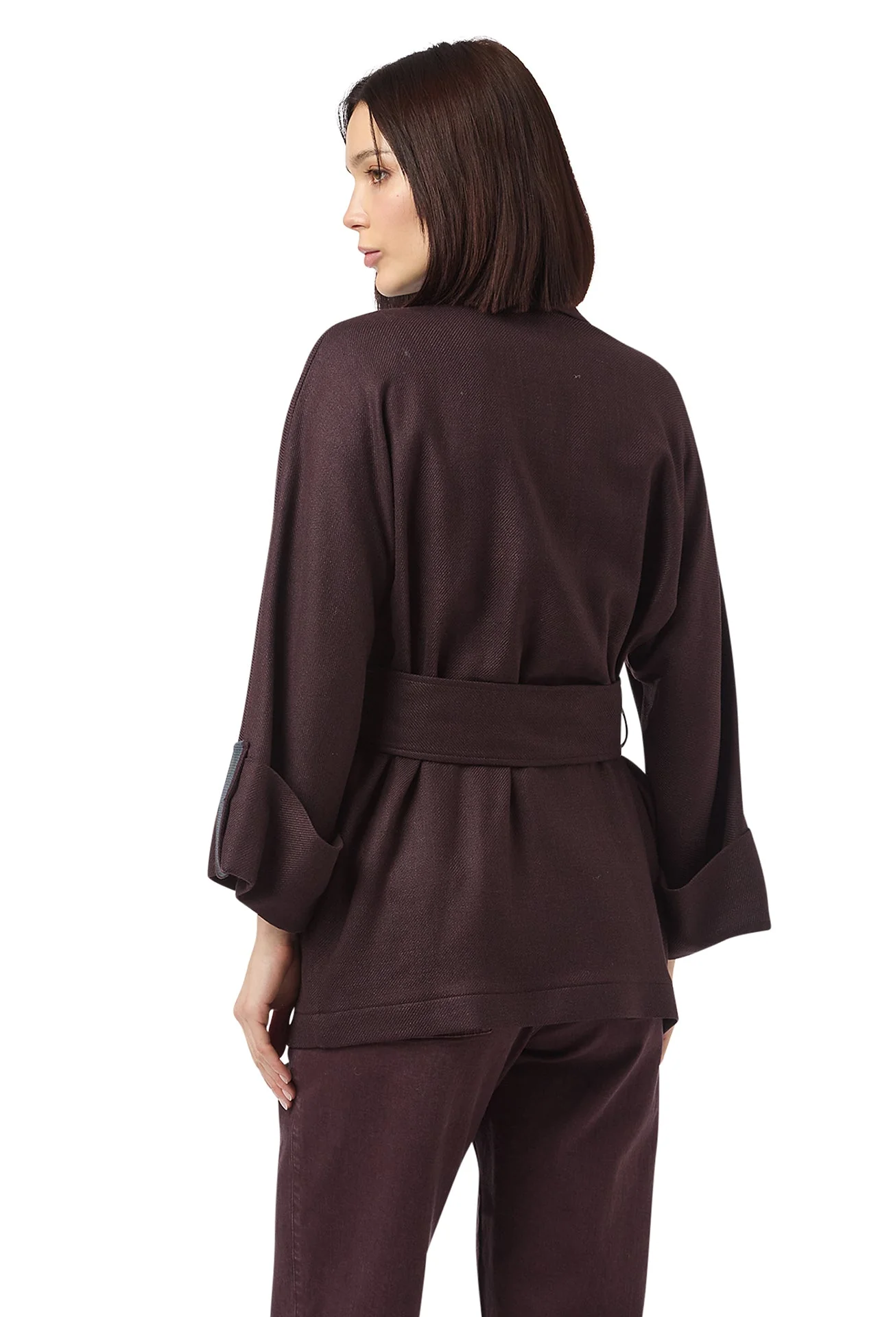 JACKET WITH BELT - Image 4