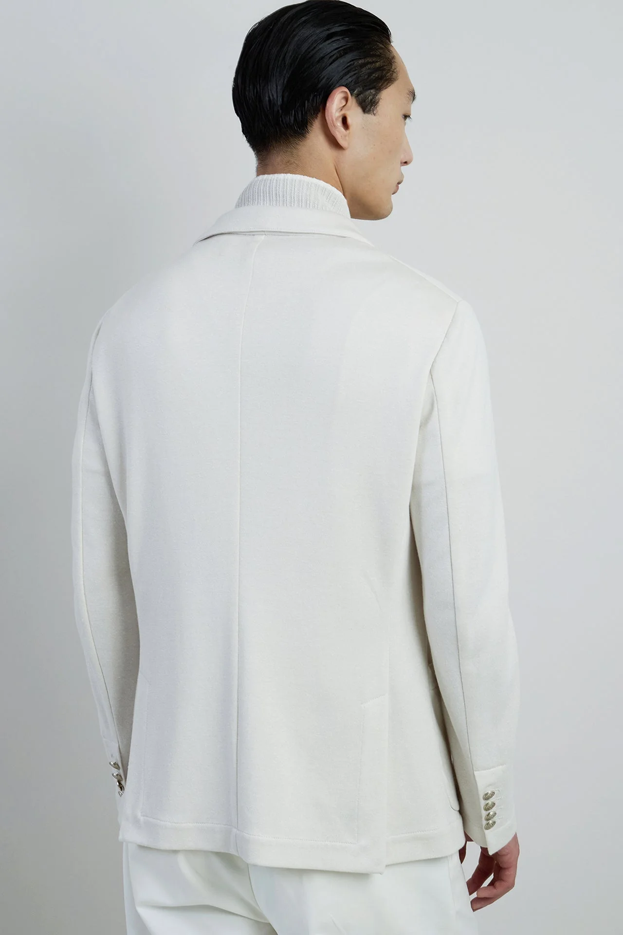 Men's Cotton Linen Jacket with Detachable Bib | Eleventy - Image 3