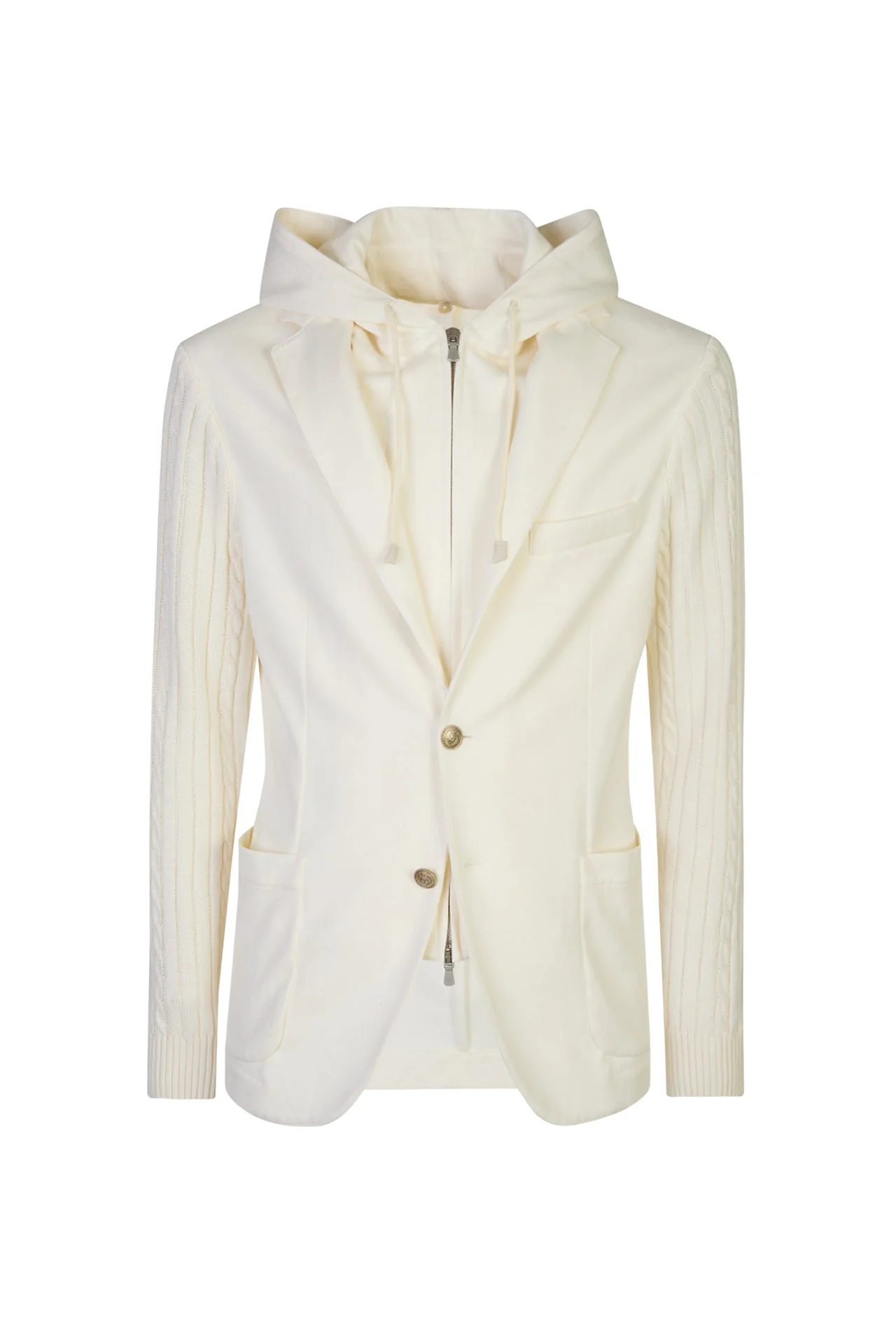 Men's Cotton Linen Jacket with Detachable Bib | Eleventy