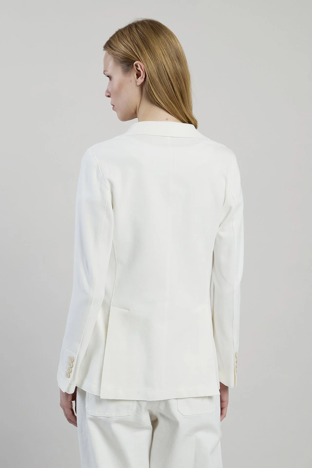 DOUBLE-BREASTED STRETCH COTTON JACKET - Image 3