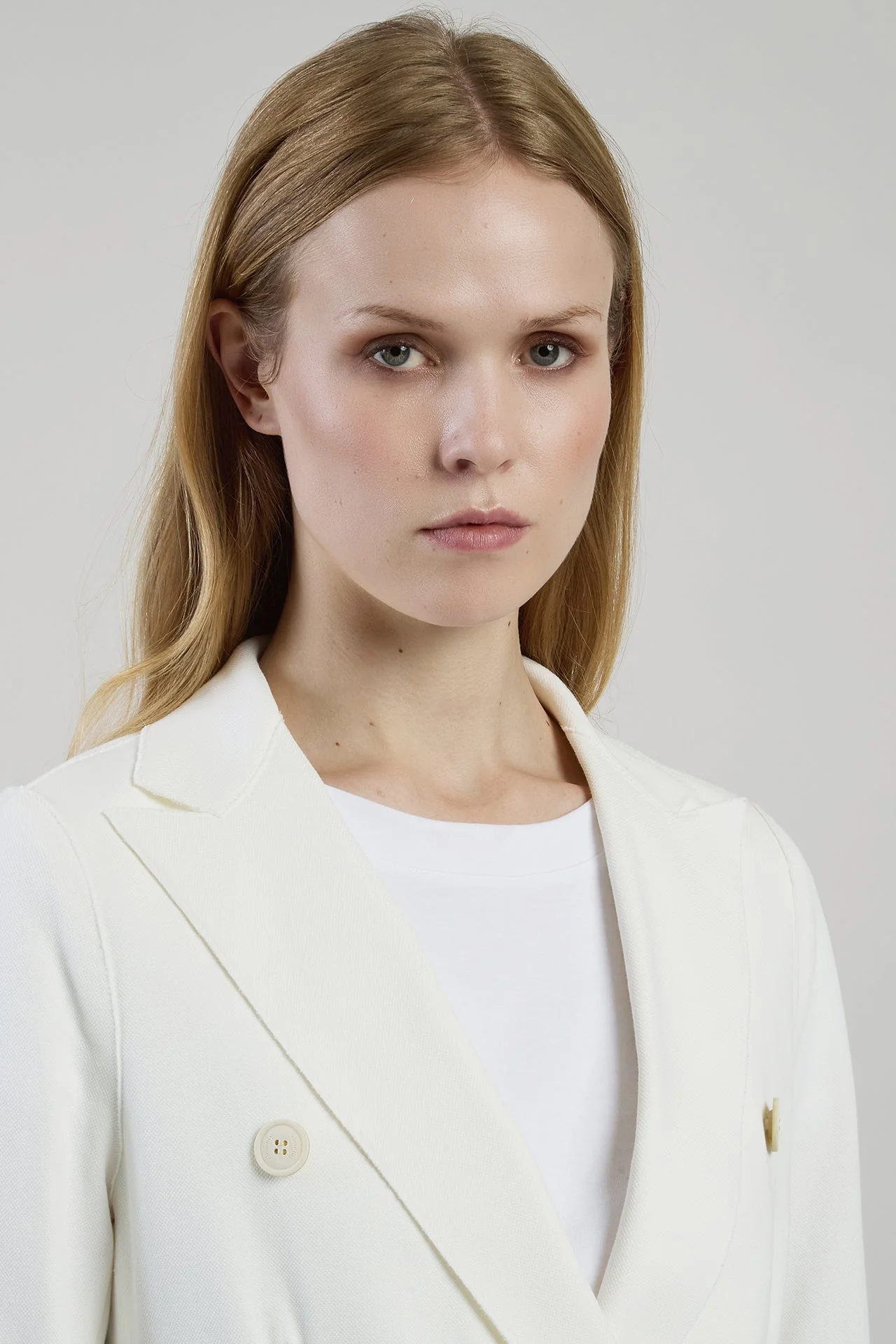 DOUBLE-BREASTED STRETCH COTTON JACKET - Image 4