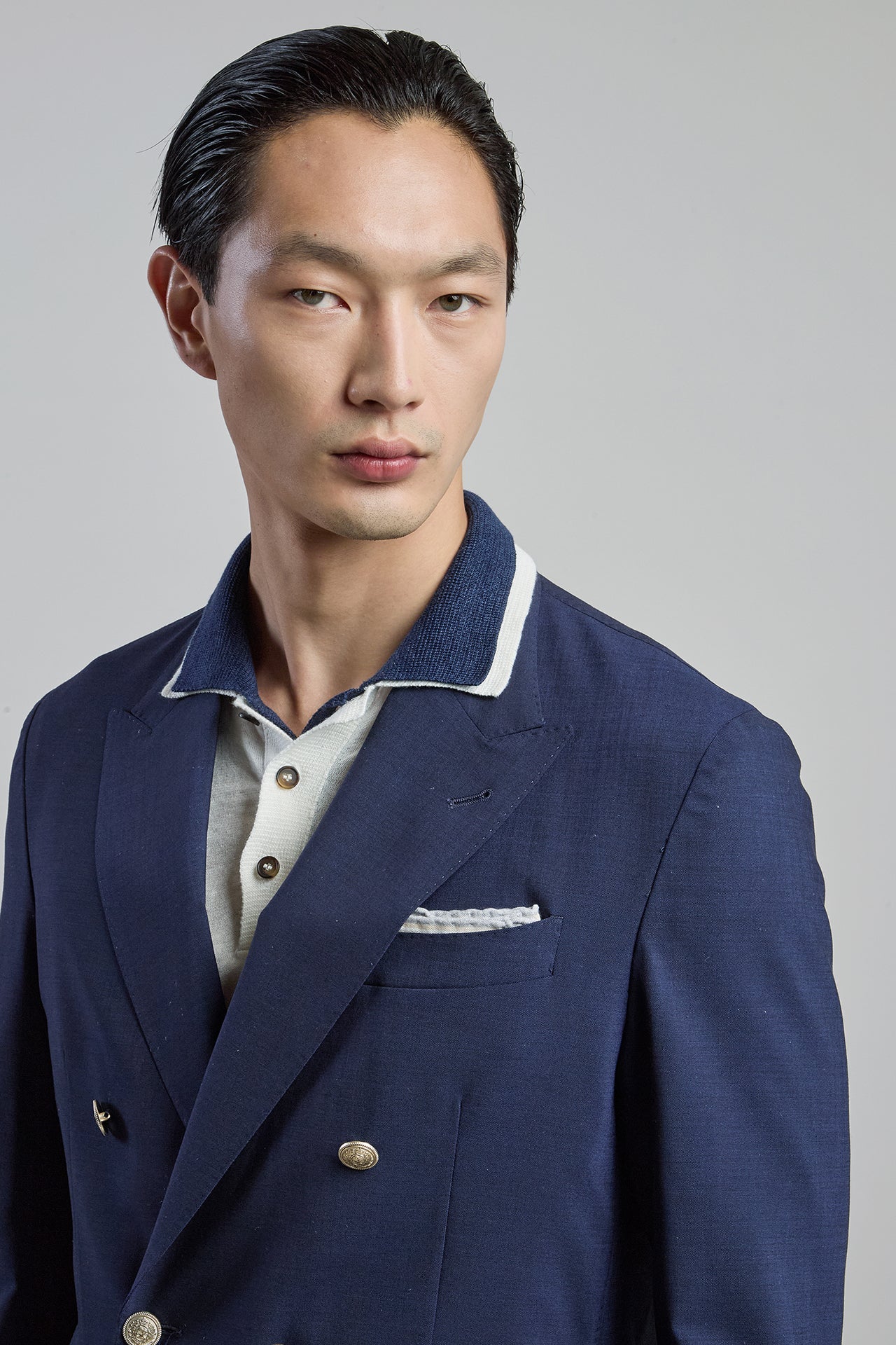 Regular Fit Bi-Stretch Wool Double-Breasted Jacket | Eleventy - Image 4