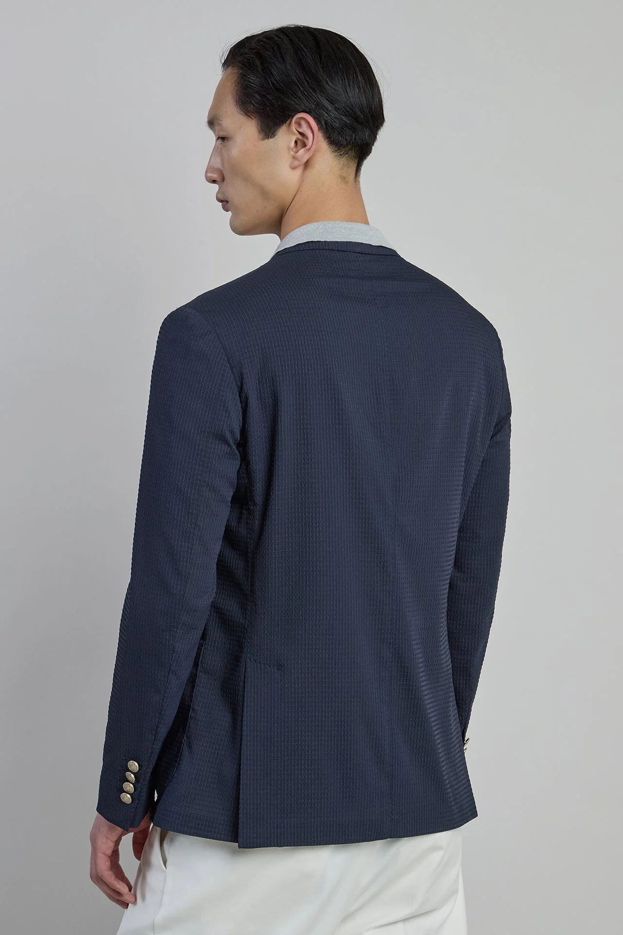 Men's Double-Breasted Jacket in Technical Fabric | Eleventy - Image 3