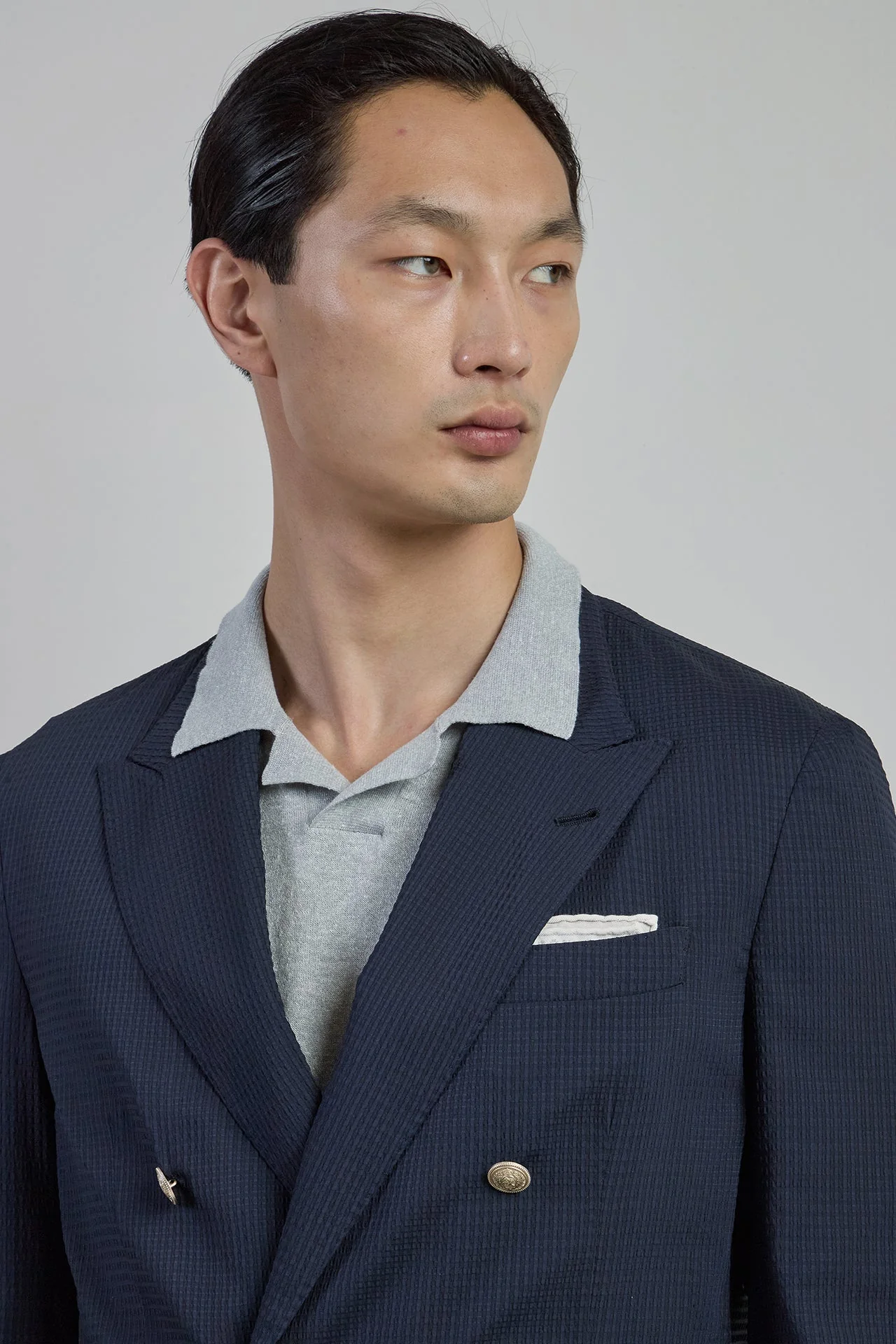 Men's Double-Breasted Jacket in Technical Fabric | Eleventy - Image 4