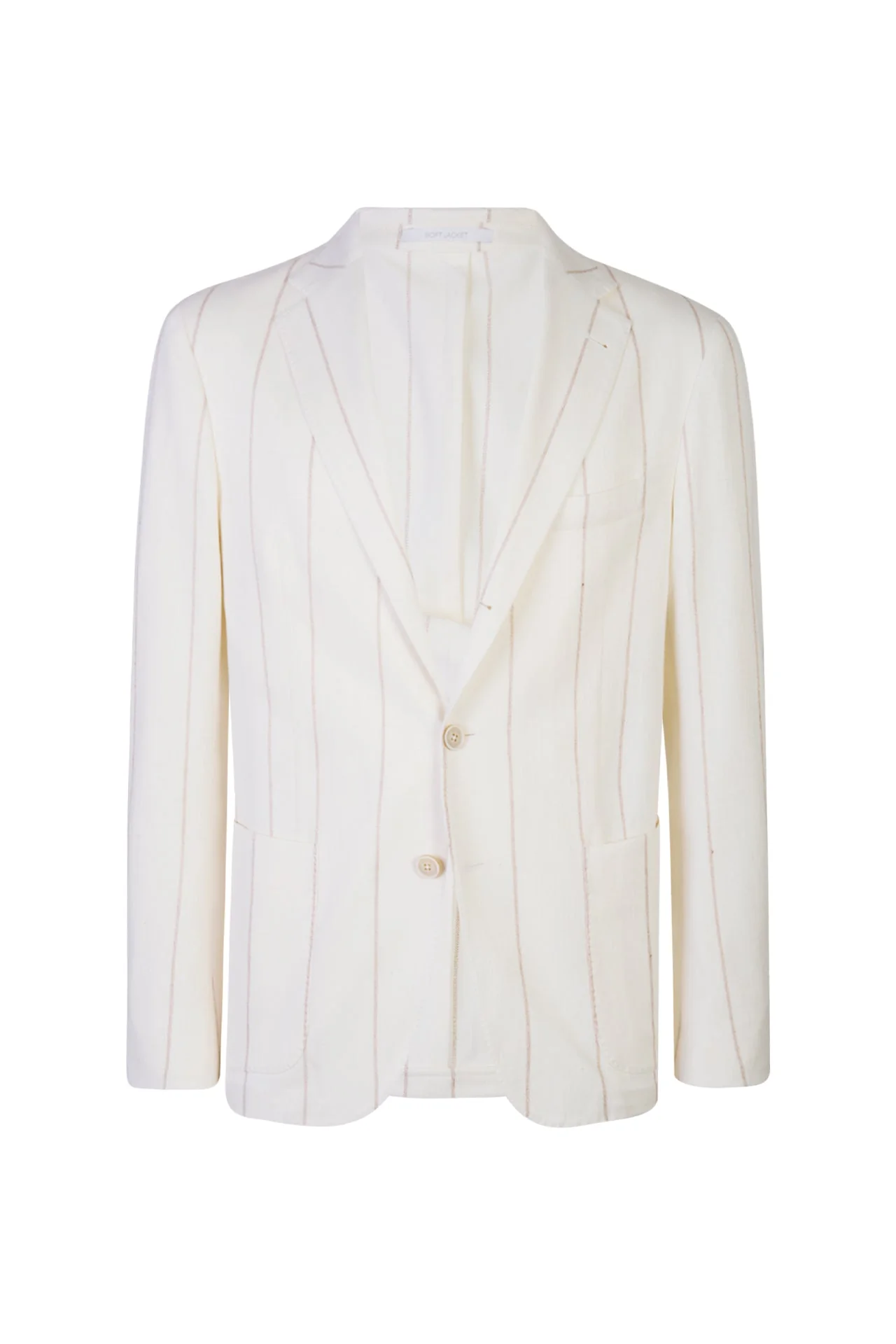 Men's Slim Fit Single-Breasted Cotton Linen Jacket | Eleventy