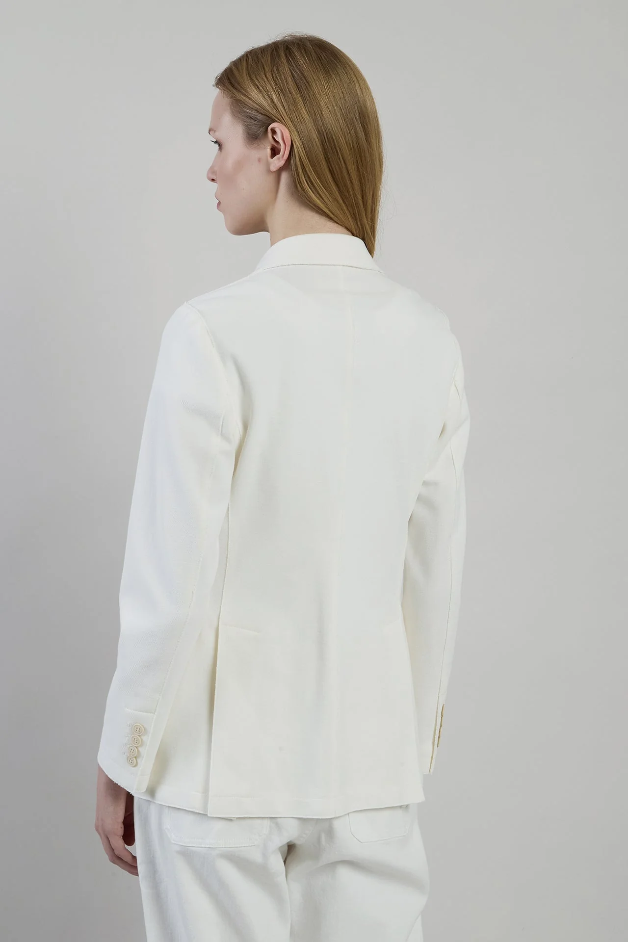 SINGLE-BREASTED STRETCH COTTON JACKET - Image 3