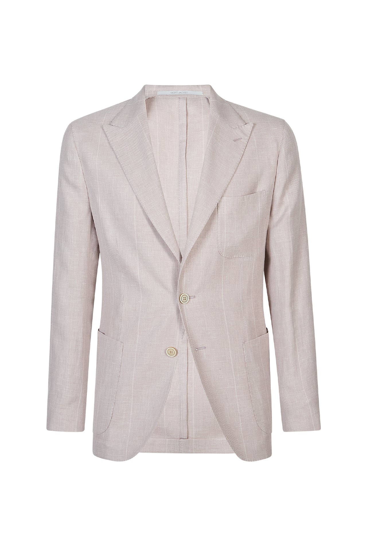 Men's Single-Breasted Linen Wool and Silk Jacket | Eleventy