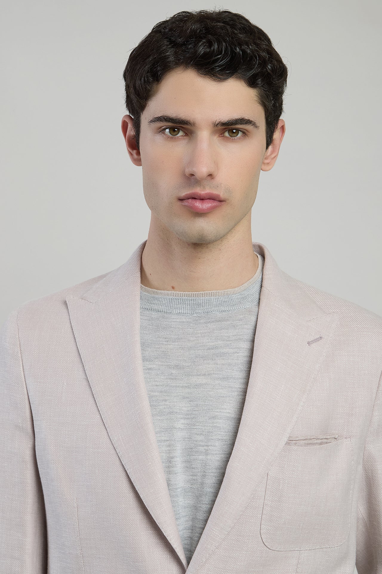 Men's Single-Breasted Linen, Wool and Silk Jacket | Eleventy - Image 4