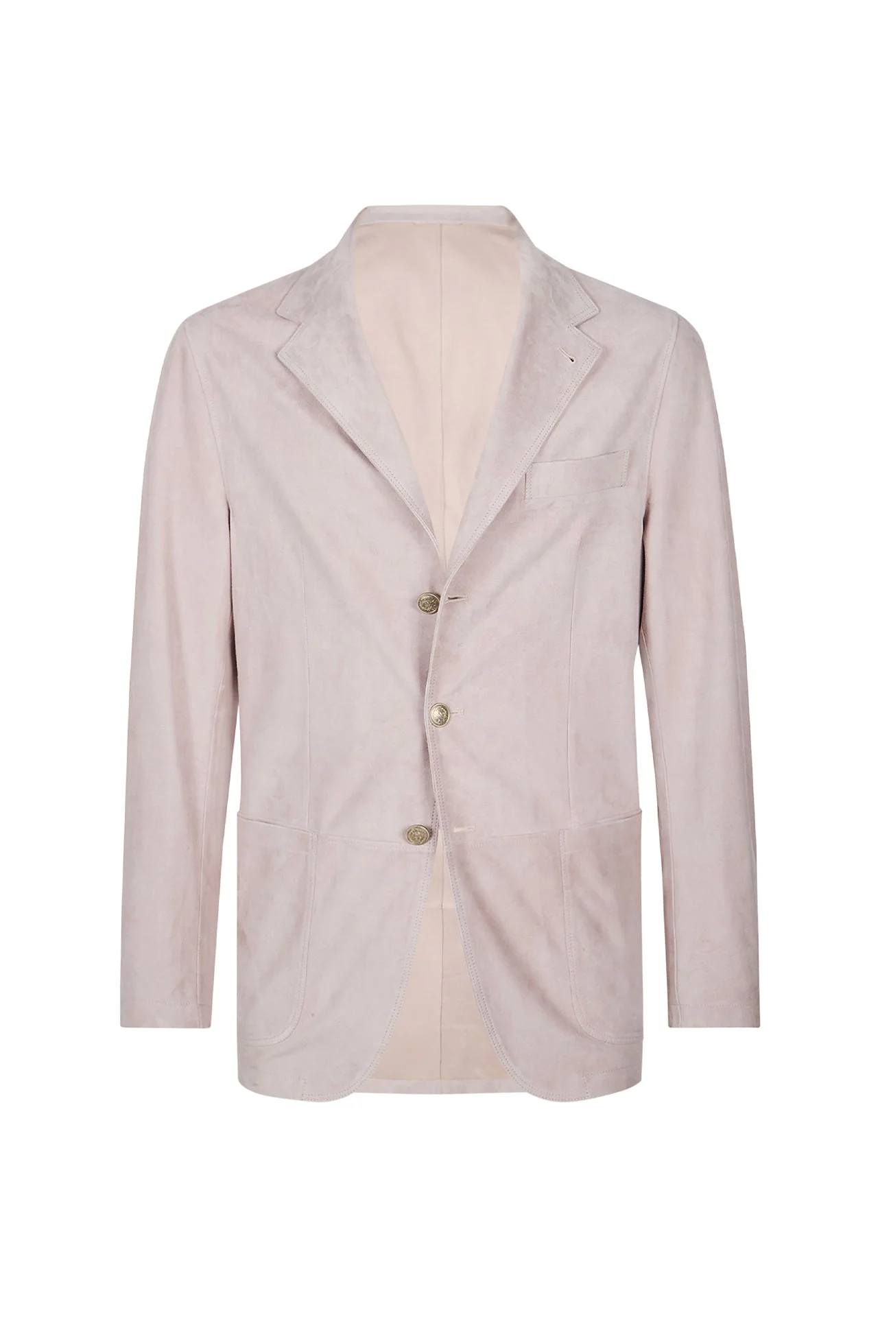 Men's Single-Breasted Nappa Suede Jacket | Eleventy