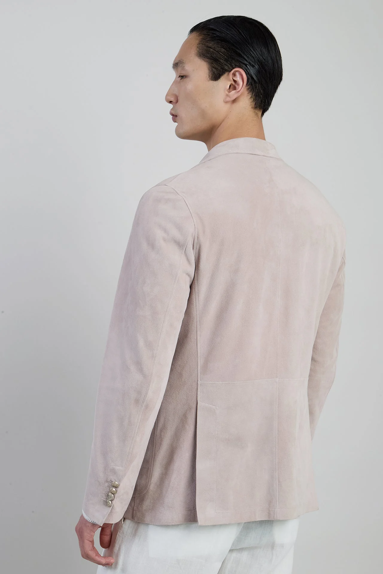 Men's Single-Breasted Nappa Suede Jacket | Eleventy - Image 3