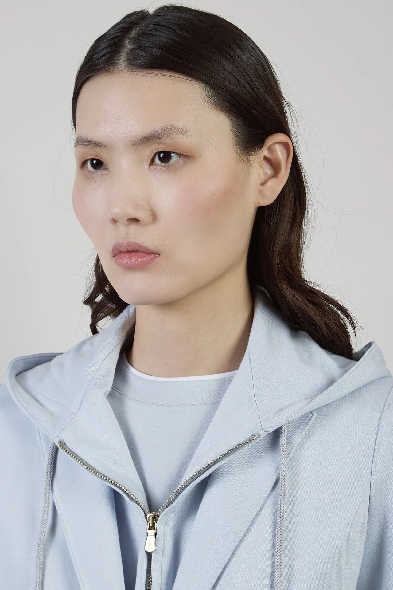 Women's Single-Breasted Viscose Cotton Jacket with Hood | Eleventy - Image 4