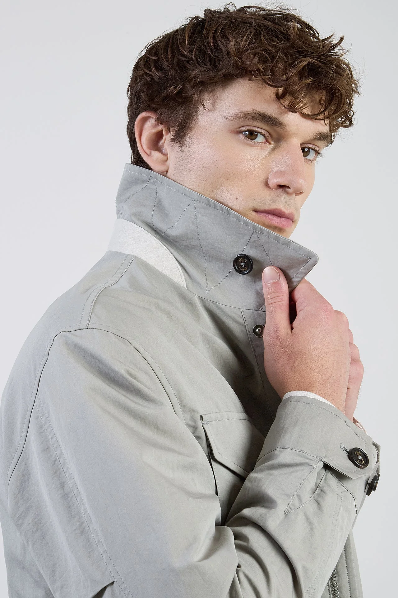 Men's Cotton and Silk Safari Jacket | Eleventy - Image 4