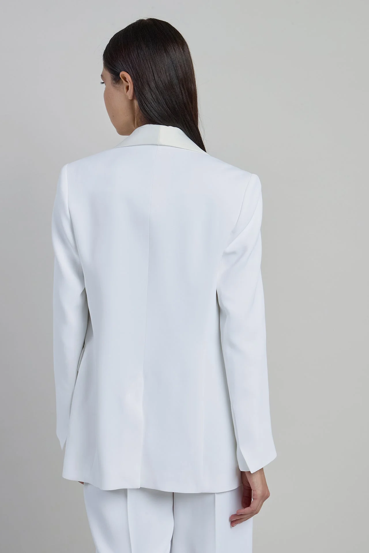 Women's Viscose and Satin Tuxedo Jacket | Eleventy - Image 3