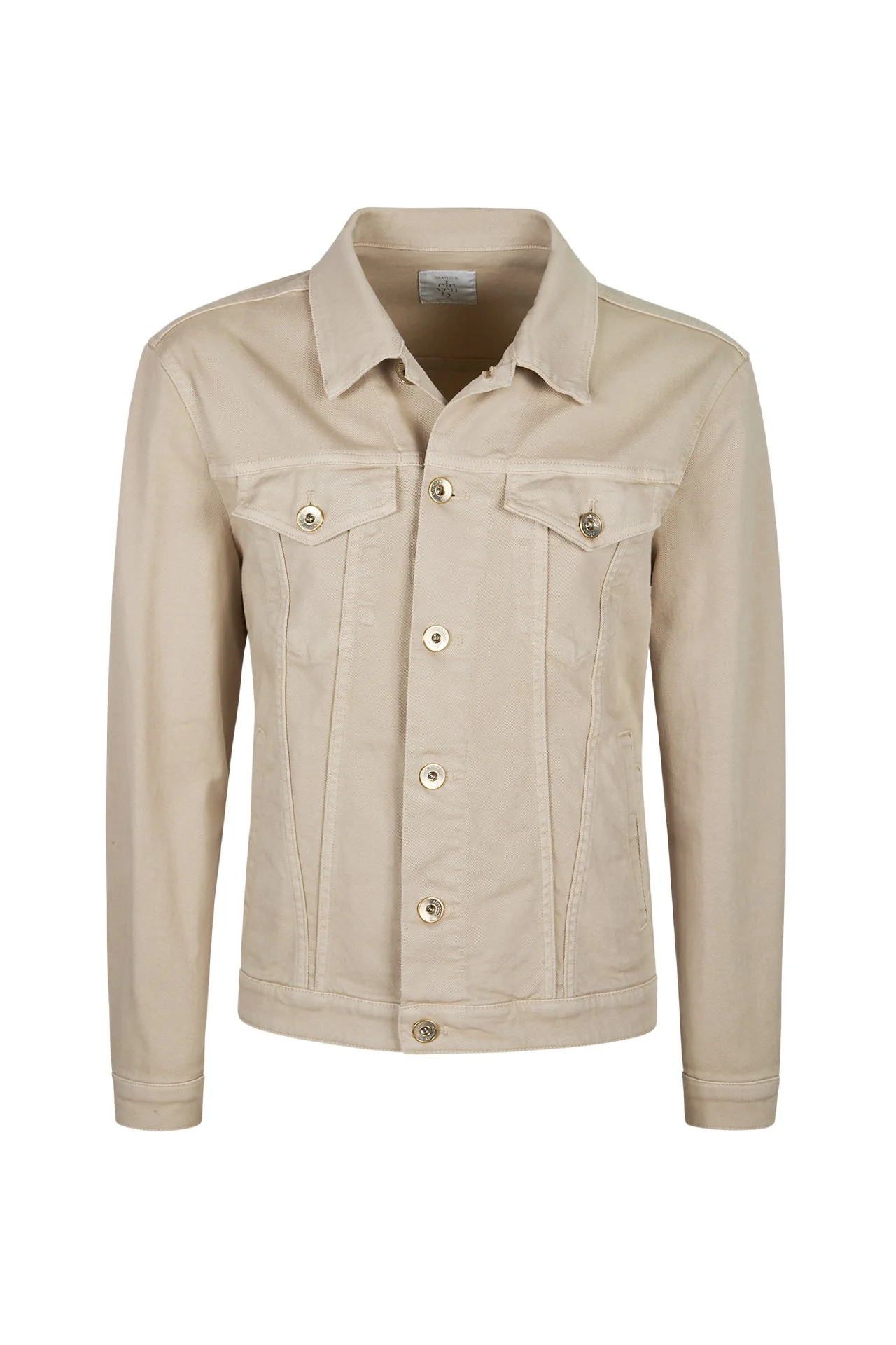 Men's Garment-Dyed Stretch Cotton Denim Jacket | Eleventy