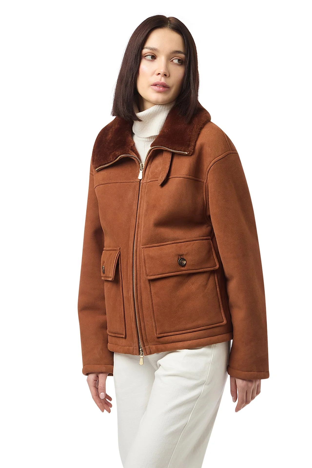 SHEARLING AVIATOR JACKET - Image 3