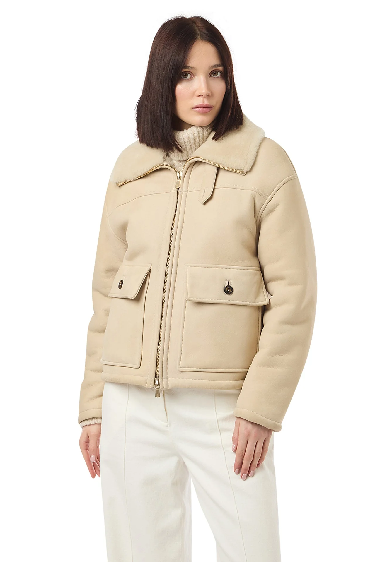 SHEARLING AVIATOR JACKET - Image 7
