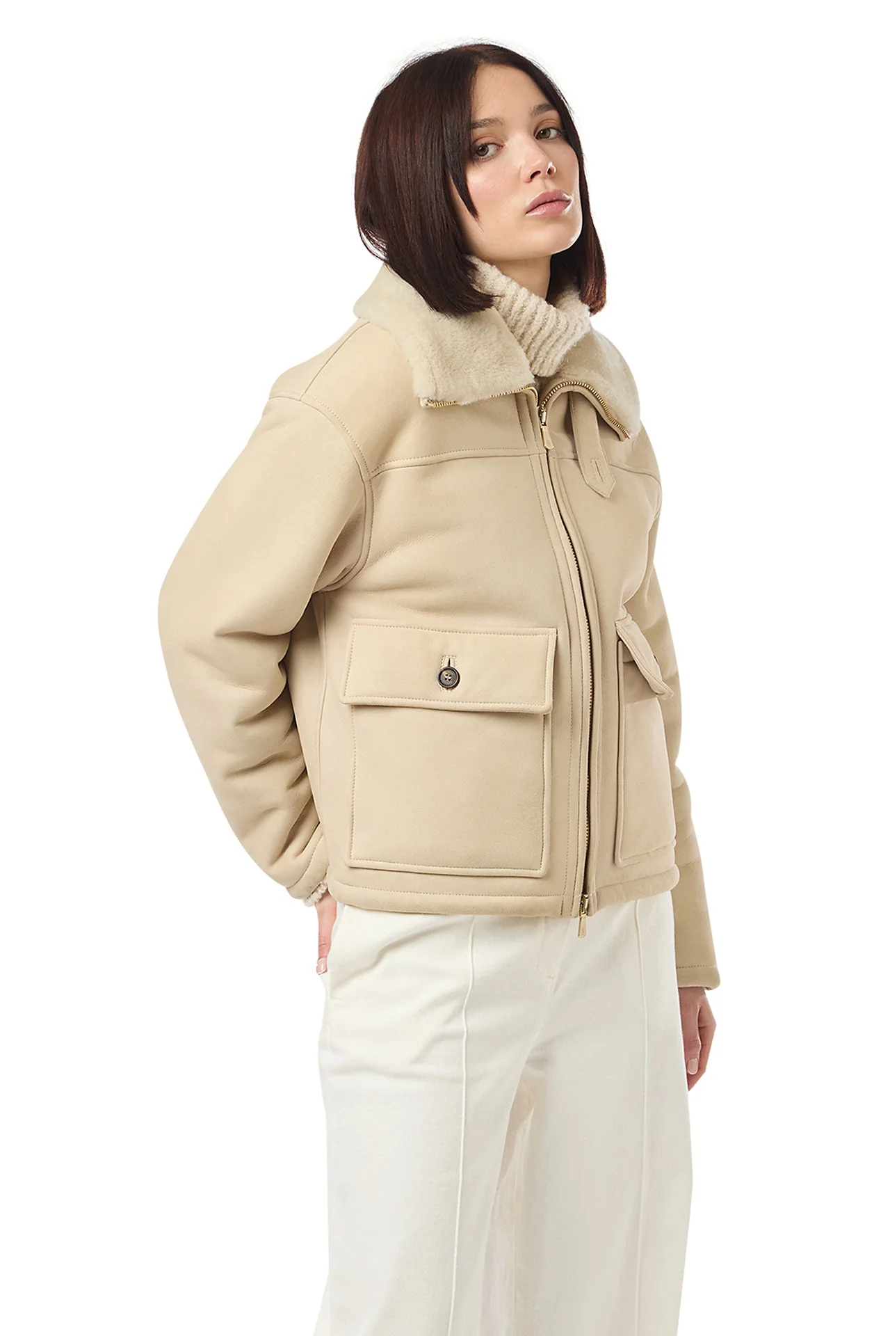 SHEARLING AVIATOR JACKET - Image 8