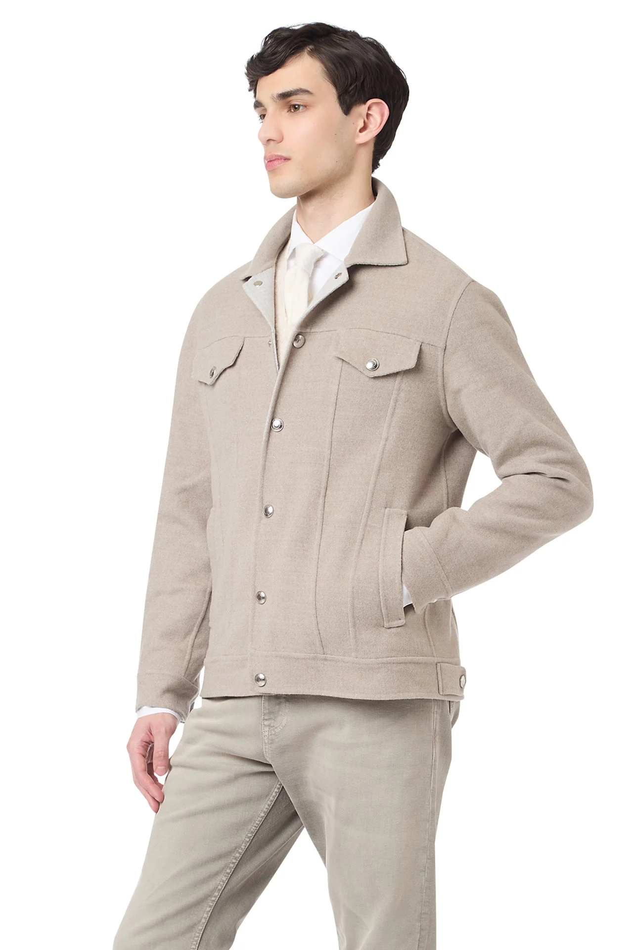 DENIM WOOL JACKET - Image 3