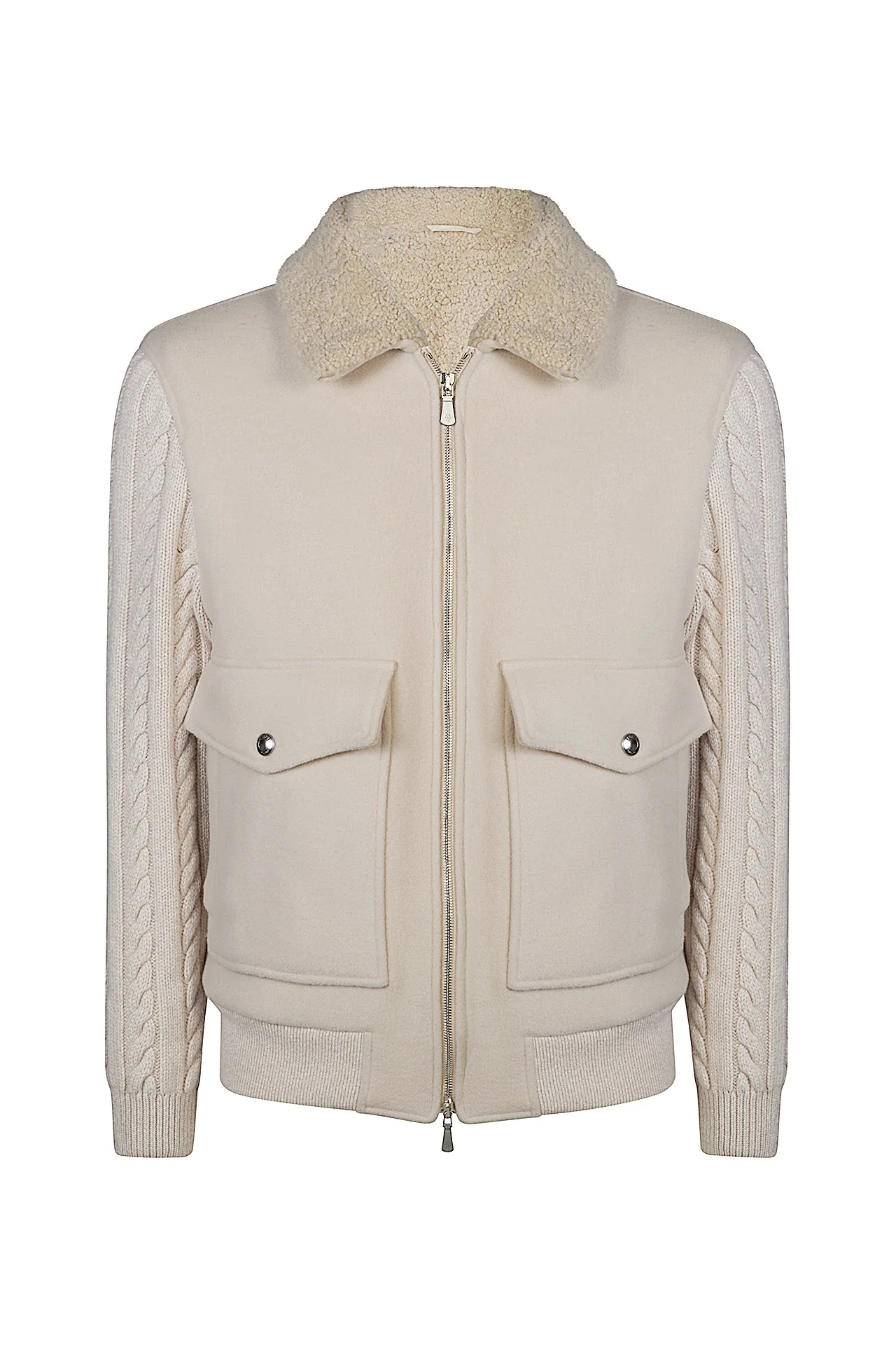 JACKET WITH SHEARLING LINING