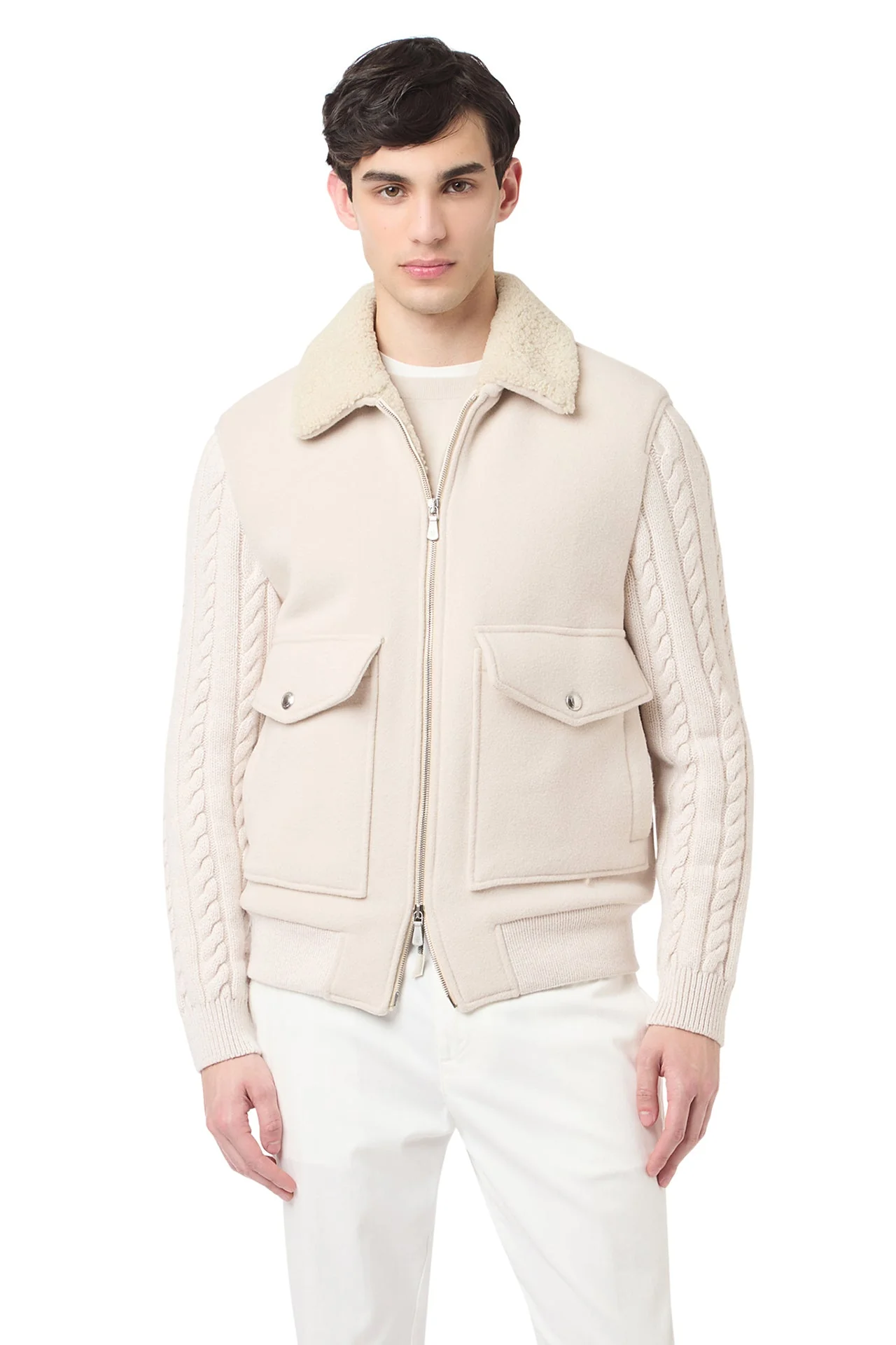 JACKET WITH SHEARLING LINING - Image 2