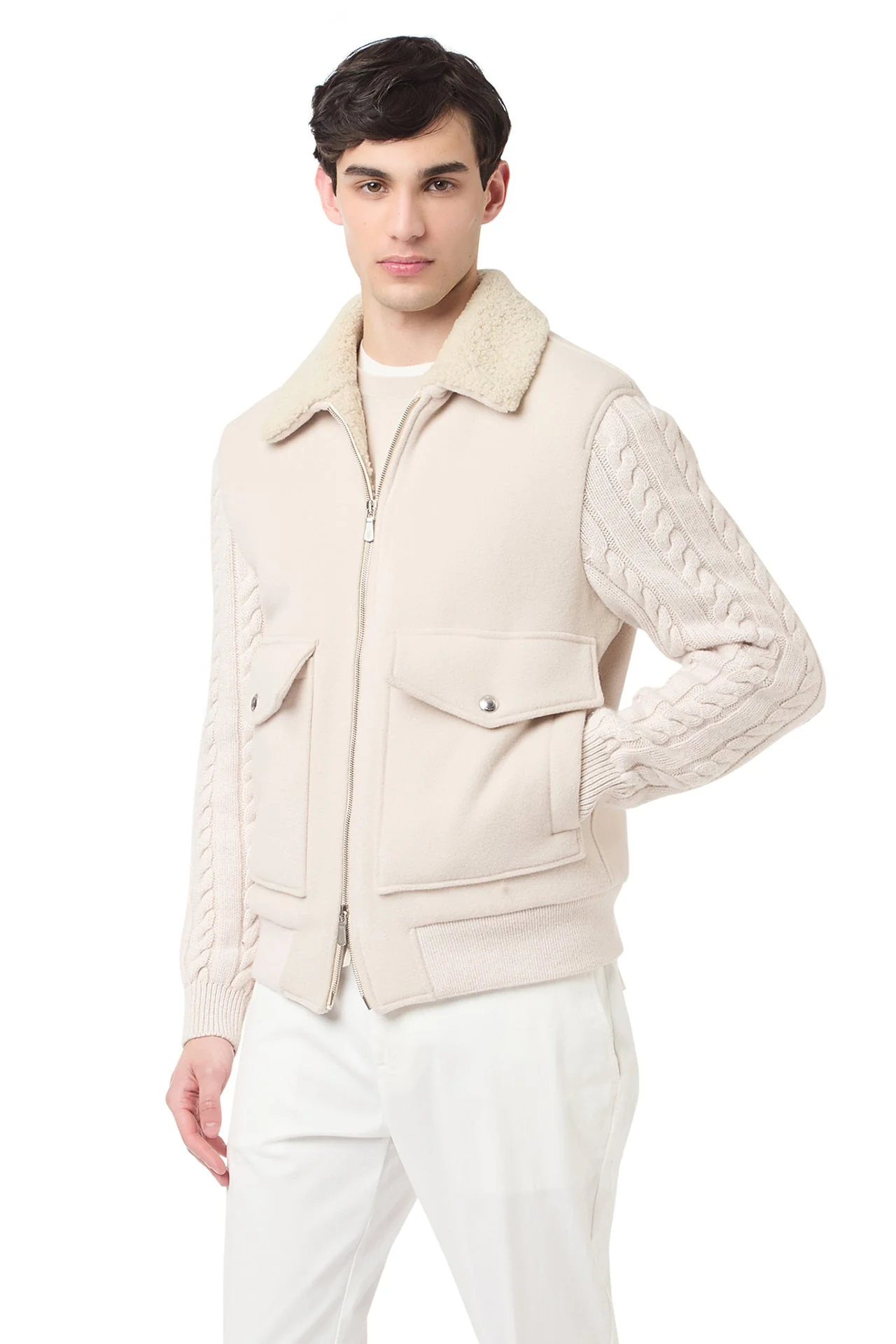 JACKET WITH SHEARLING LINING - Image 3